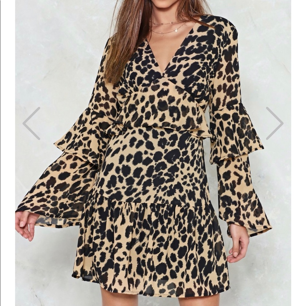 Leopard Print Party Dress